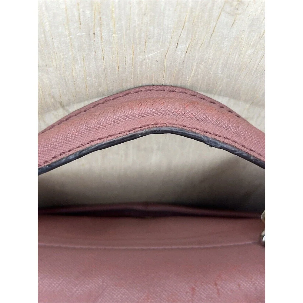 Vintage COACH MADISON LEATHER SATCHEL BAG PURSE PINK MAUVE 27350